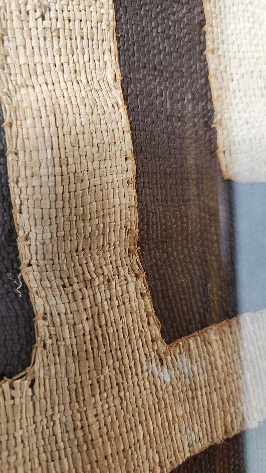 Tissu Kuba à cadre rectangle